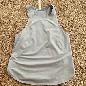 Lululemon run and train tank top size 2 light blue